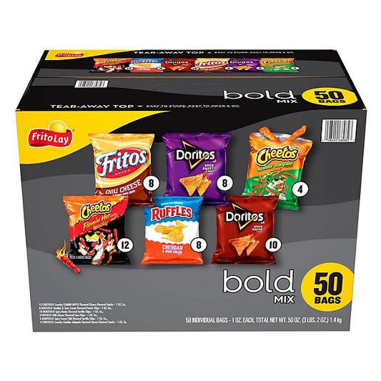Frito-Lay Flavor Mix Chips, Variety Pack, 50 pk.