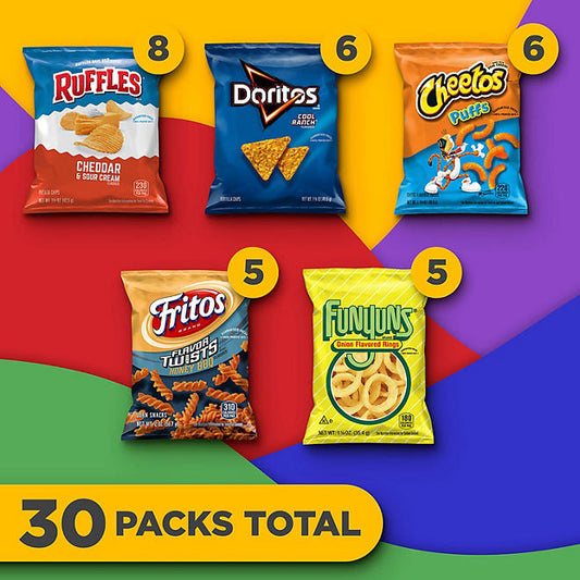 Frito-Lay Premiere Mix Variety Pack Chips, 30 pk.
