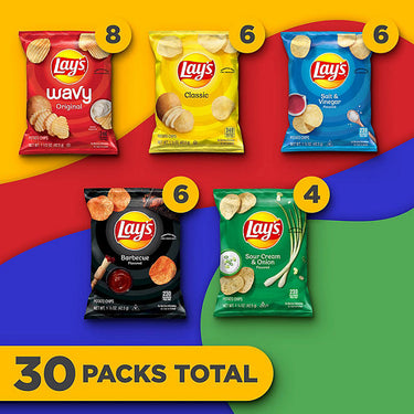 Lay's Mix Variety Pack Potato Chips, 30 pk.