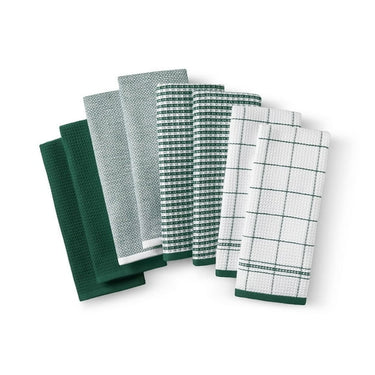 Member's Mark 8-Piece Leno Waffle Kitchen Towel Set, Choose Color