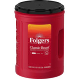 Folgers Classic Medium Roast Ground Coffee – Rich & Smooth Flavor, AromaSeal Canister, Kosher, 43.5 oz