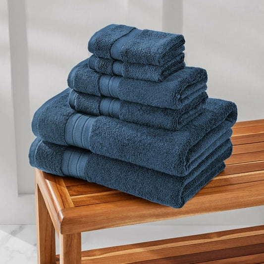 Member's Mark Organic Cotton Towel Set, 6-Piece, Assorted Colors