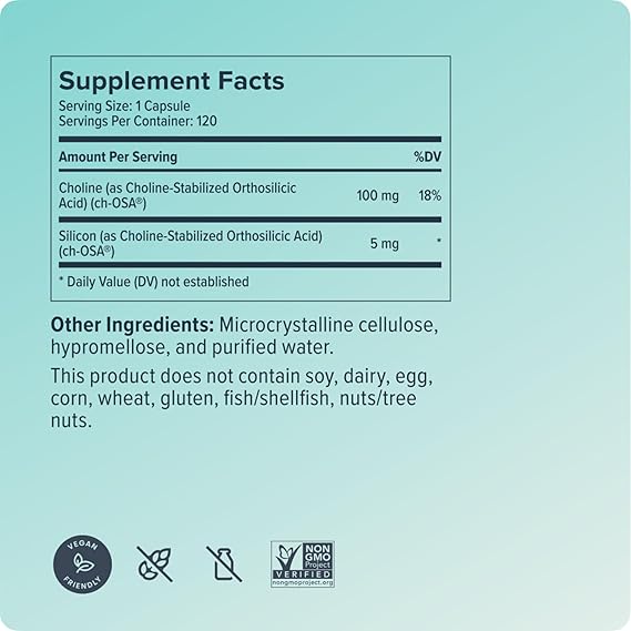 BioSil Collagen Booster Supplement – 120 Capsules – Patented ch-OSA Activator for Skin, Hair, Nails & Joints – Supports Natural Collagen Production – 60-Day Supply