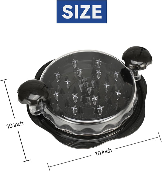 Chicken Shredder Tool Twist – Manual Chicken Breast Grinder Machine for Meat, Vegetables & Pet Food (Elegant Black, BPA‑Free, Dishwasher Safe)