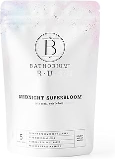 Midnight Superbloom Crush – Relaxing Floral Bath Soak with Lavender, Rose, and Jasmine, 21.2 oz