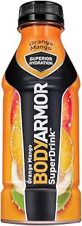 SuperDrink, Electrolyte Sport Drink, Orange Mango 16 Oz (Pack of 24)