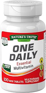 One Daily Womens and Men's Essential Multivitamin | 100 Mini Tablets | Non-GMO & Gluten Free | By Nature's Truth