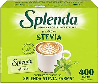 SPLENDA Stevia Zero Calorie Sweetener, Sugar Substitute Packets, 400 Count (Pack of 1)