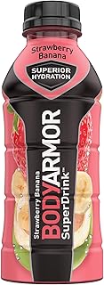 Sports Drink Sports Beverage, Strawberry Banana, Natural Flavors With Vitamins, Potassium-Packed Electrolytes, No Preservatives, Perfect For Athletes, 16 Fl Oz