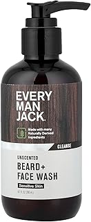 Every Man Jack Beard Face Wash Unscented, 6.7 Fl Oz