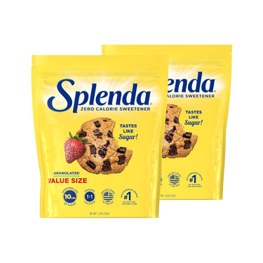Splenda Zero Calorie Sweetener – Granulated Sugar Substitute Resealable Twin Pack, 25.22 oz 💛🍬