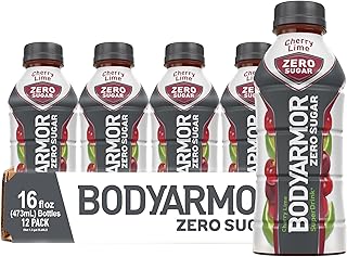 ZERO Sugar Cherry Lime, Sugar Free Sports Drink - Low-Calorie Hydration - Natural Flavors with Potassium Packed Electrolytes, Antioxidants, and B-vitamins, 16 fl oz (pack of 12)