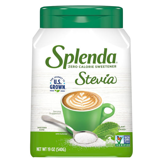 Splenda Stevia Zero Calorie Sweetener – Granulated Powder (19 oz Jar) 💚🍃