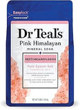 Dr Teal's Epsom Salt Magnesium Soak, Restore & Replenish with Pink Himalayan Mineral, 3 lbs