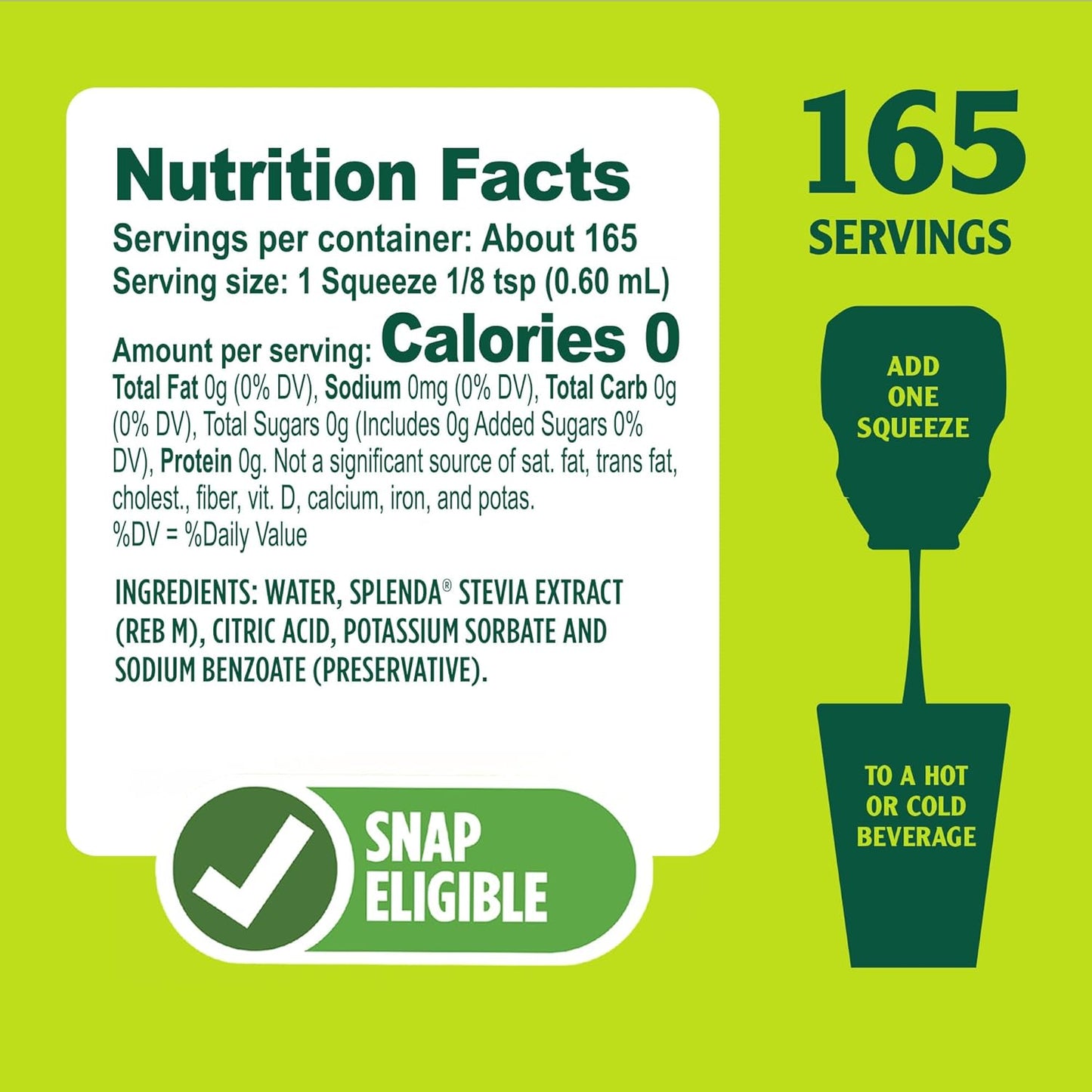 Splenda Stevia Liquid Zero Calorie Sweetener Drops – 1.68 Fl Oz (Pack of 3)