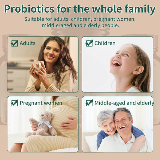 Probiotics for Digestive Health – 60 Slow‑Release Synbiotic Capsules (3‑in‑1 Probiotic + Prebiotic + Enzyme) – New Improved Formula