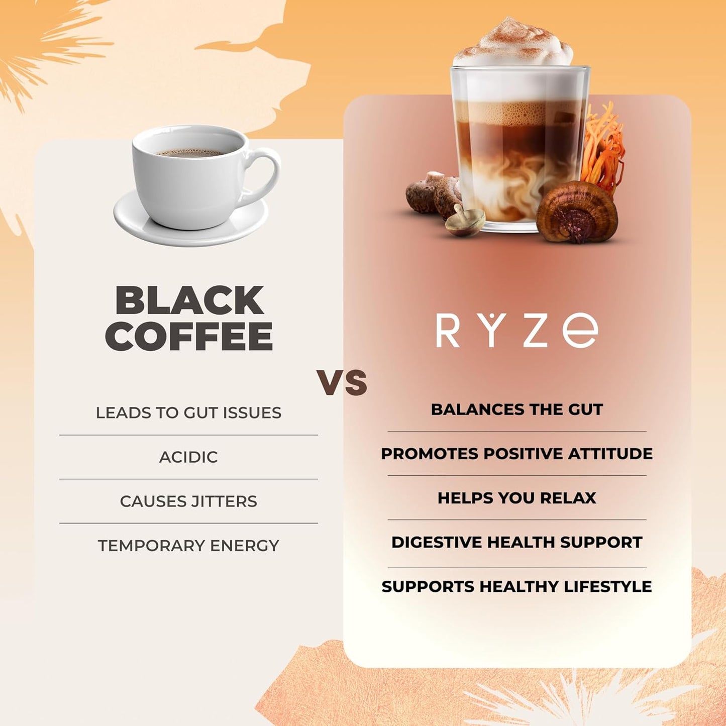 Ryze Organic Mushroom Coffee 1 RYZE Spoon 100% Authentic