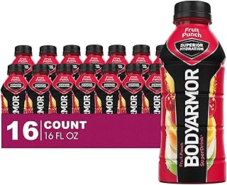16-Pack of Fruit Punch Sports Drink Potassium-Packed Electrolytes 16 fl oz Plastic Bottle