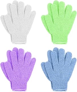 Linda Exfoliating Bath Gloves, Pack of 4