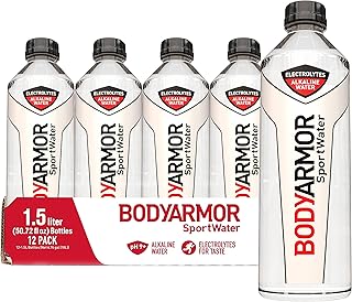 SportWater Alkaline Water, Superior Hydration, High Alkaline Water pH 9+, Electrolytes, Perfect for your Active Lifestyle, 1.5 Liter (Pack of 12)