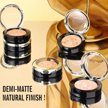 KIMUSE Baked Foundation Color Correcting Powder Foundation Natural Finish