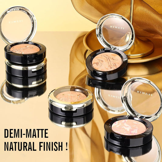 KIMUSE Baked Foundation Color Correcting Powder Foundation Natural Finish