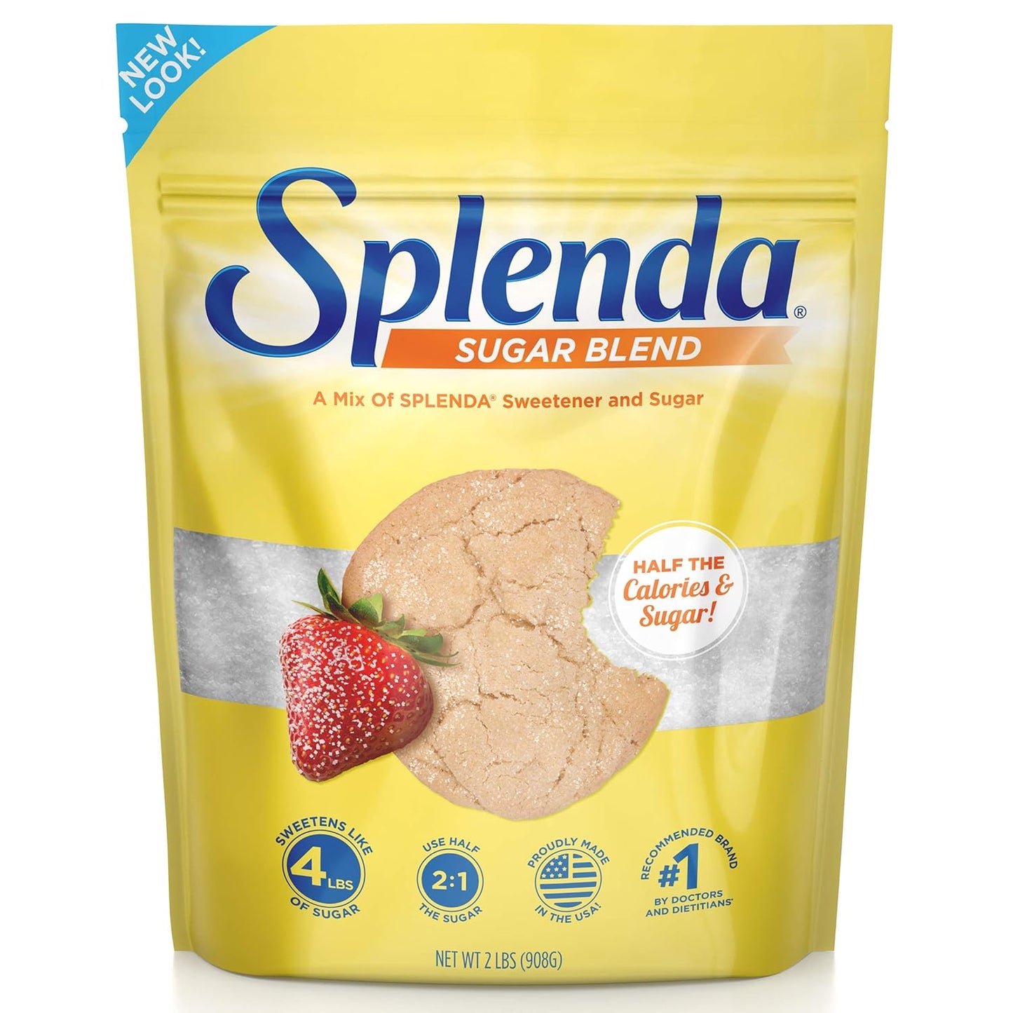Splenda Sugar Blend – Low-Calorie Sweetener for Baking (32 oz Resealable Bag) 🍪🎂
