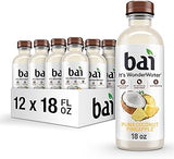 Antioxidant Infused Water Beverage, Puna Coconut Pineapple, with Vitamin C and No Artificial Sweeteners, 18 Fluid Ounce Bottle, 12 Pack
