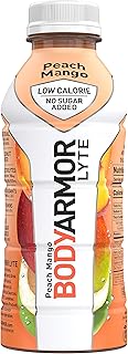 LYTE Sports Drink Low-Calorie Sports Beverage, Peach Mango, Natural Flavors With Vitamins, Potassium-Packed Electrolytes, No Preservatives, Perfect For Athletes, 16 Fl Oz