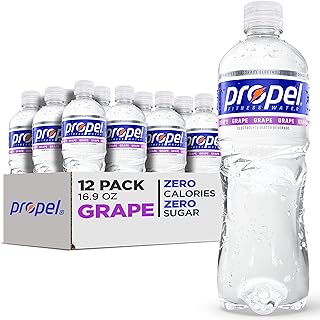 Grape, Zero Calorie Sports Drinking Water with Electrolytes and Vitamins C&E, 16.9 Fl Oz (Pack of 12)