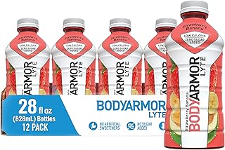 LYTE Sports Drink Low-Calorie Sports Beverage, Strawberry Banana, Coconut Water Hydration, Potassium-Packed Electrolytes, Perfect For Athletes, 28 Fl Oz (Pack of 12)