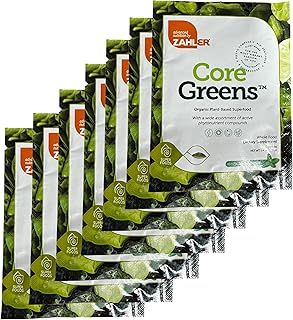 Zahler Core Greens Powder Nutrition Supplements - Superfood Powder - Super Green Juice & Smoothie Mix - Phytonutrient Rich Super Greens Powder with Spirulina, Chlorophyll & More (Sample Size) 7 Pack
