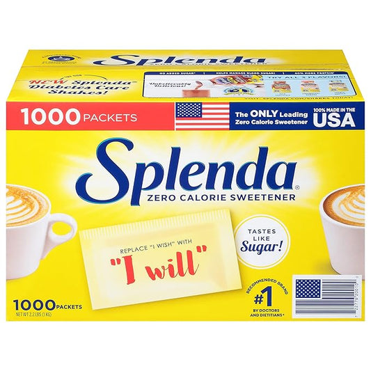 Splenda Zero Calorie Sweetener Packets – 1,000 Ct