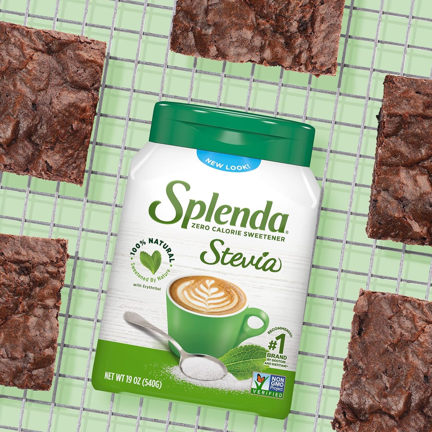 Splenda Stevia Zero Calorie Sweetener – Granulated Powder (19 oz Jar) 💚🍃