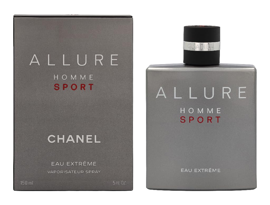 Chanel Allure Homme Sport Eau Extrême EDP 3.4 oz – Fresh Woody Aromatic with Tonka & Mint
