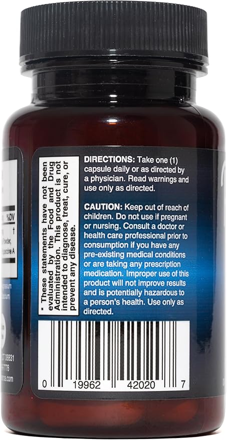 Natural Cognitive Enhancement Capsules – Non-GMO, Vegan & Gluten-Free Brain Support Supplement