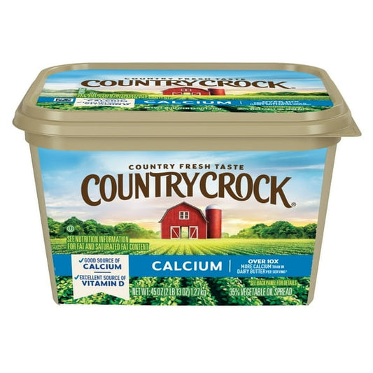 Country Crock Calcium Buttery Spread, 45 oz Tub (Refrigerated)