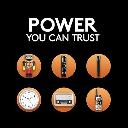 Duracell Coppertop D Batteries – 4 Pack | Reliable Long-Lasting Alkaline D Batteries for Household & Office Devices