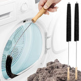 Holikme Dryer Vent Cleaner Kit 2 Pack – Stainless Steel Lint Brushes & Vacuum Attachment for Dryer Vents, Lint Traps, and Dust Removal
