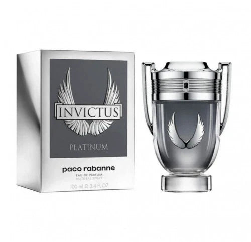 Invictus Platinum by Paco Rabanne – 3.4 oz / 100 ml Eau de Parfum Spray for Men | Fresh Woody Aromatic