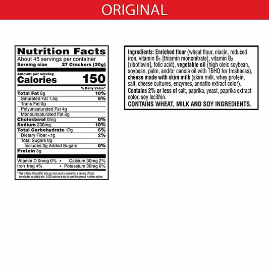 Cheez-It Original Baked Snack Crackers – 24 oz (2 Pack) 🧀🔥