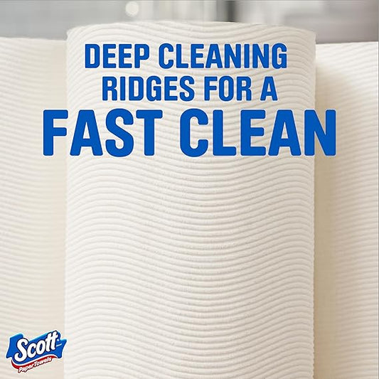 Scott Paper Towels – Choose-A-Sheet, 6 Double Rolls (108 Sheets per Roll) – Strong, Absorbent & Everyday Household Cleaning Rolls