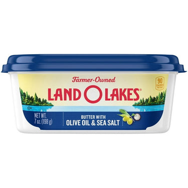 Land O Lakes Butter with Olive Oil & Sea Salt, Spreadable, 7 oz Tub
