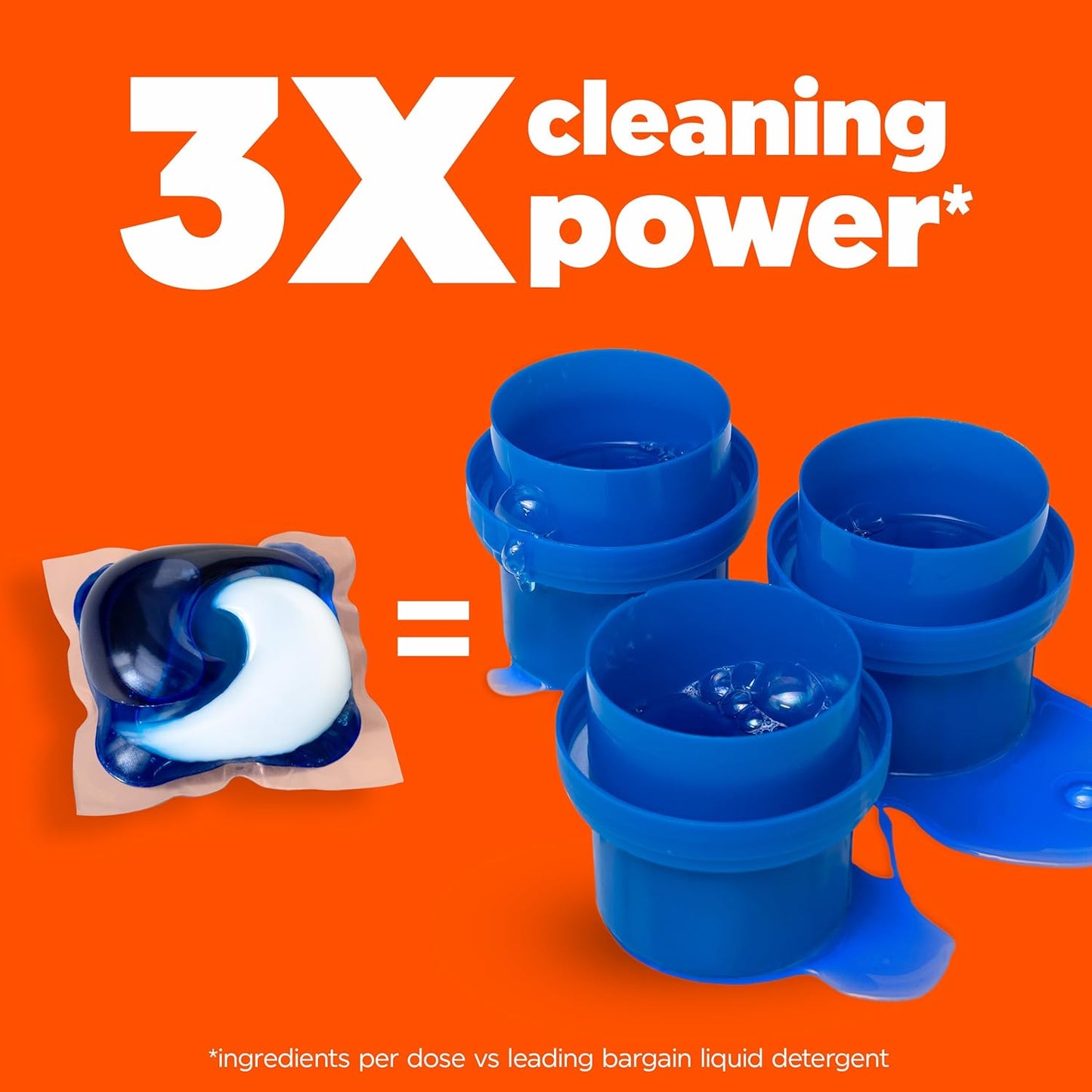 Tide PODS 3-in-1 Laundry Detergent Pacs – Spring Meadow Scent, 76-Count | HE-Compatible, Stain & Odor Fighter