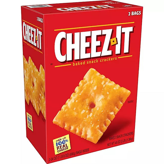 Cheez-It Original Baked Snack Crackers – 24 oz (2 Pack) 🧀🔥