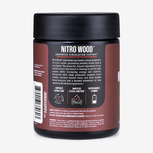 Nitro Wood™ – Supercharge Blood Flow, Endurance & Performance | Nitric Oxide Booster Supplement