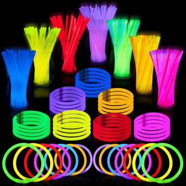 JOYIN 144-Piece Glowsticks Party Favor Set – Glow Bracelets & Necklaces, Multi-Color, Perfect for Halloween, Christmas & Football