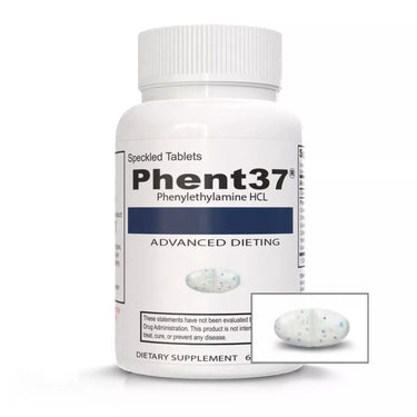 Phent37 60‑Tablet Fat Burner – Premium Phenylethylamine HCl Metabolism & Appetite Control Supplement