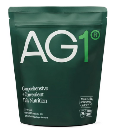 AG1 Athletic Greens – 30-Day Supply Whole Food Superfood Powder (12.7 oz / 360 g)