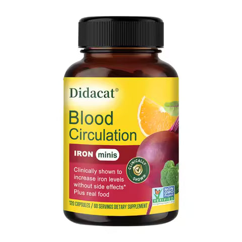 Blood Circulation Supplement - Beetroot Capsules, Nitric Oxide Production, Leg Veins, Heart, Vascular & Cardiovascular Health